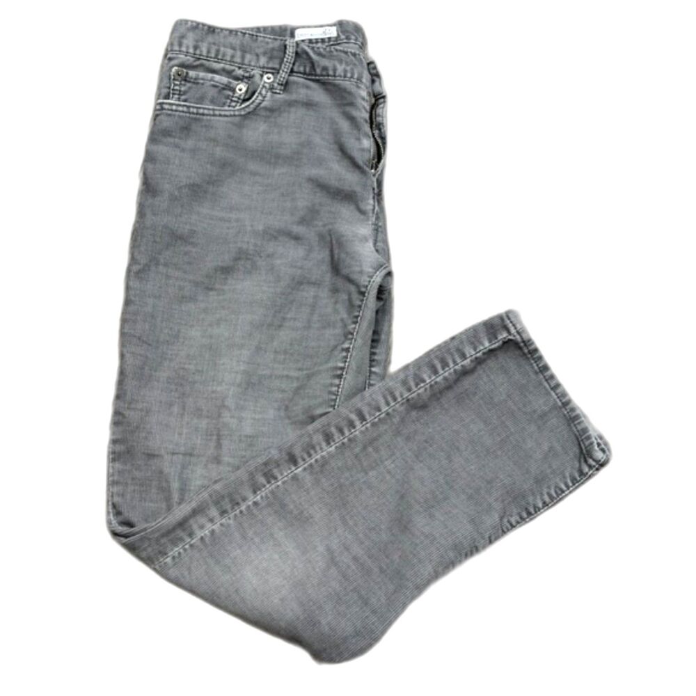 Gap 1969 Sexy Boyfriend Corduroy Pants Size 27 Gray Slim Fit Casual